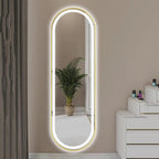 Espejo Pinterest con LED TOUCH Ovalado — Esmerilado 170x70 cm Liquidación