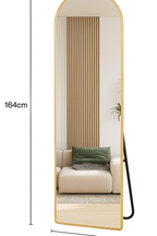 Espejo Pinterest grande con soporte y marco dorado - Liquidación