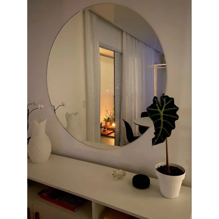 Espejo Redondo Grande Decorativo 90x90  Liquidación