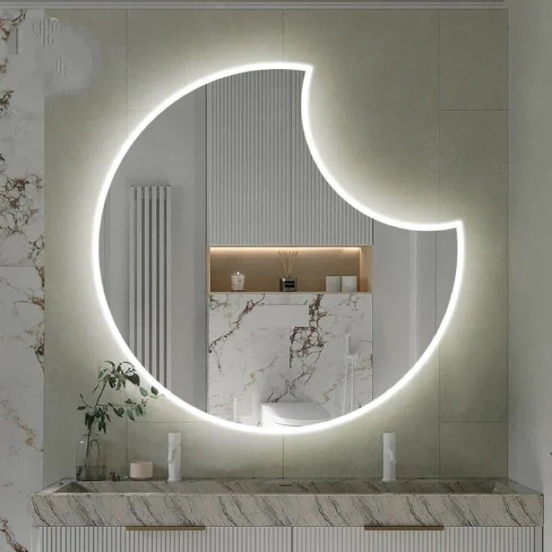 Espejo de Pared LED Orgánico Decorativo 60x60  Liquidación