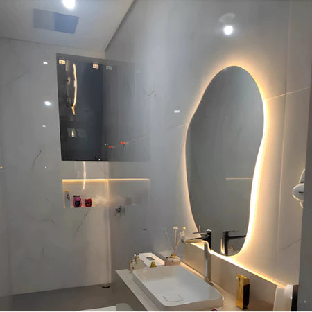 Espejo LED orgánico 75 x 58 cm