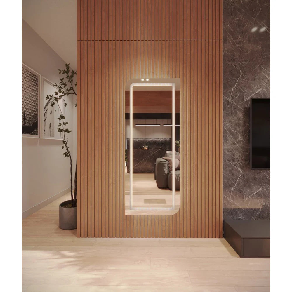 Espejo Orgánico EL24 de Cuerpo Entero 170x70 cm Pulido LED Esmerilado - Liquidación