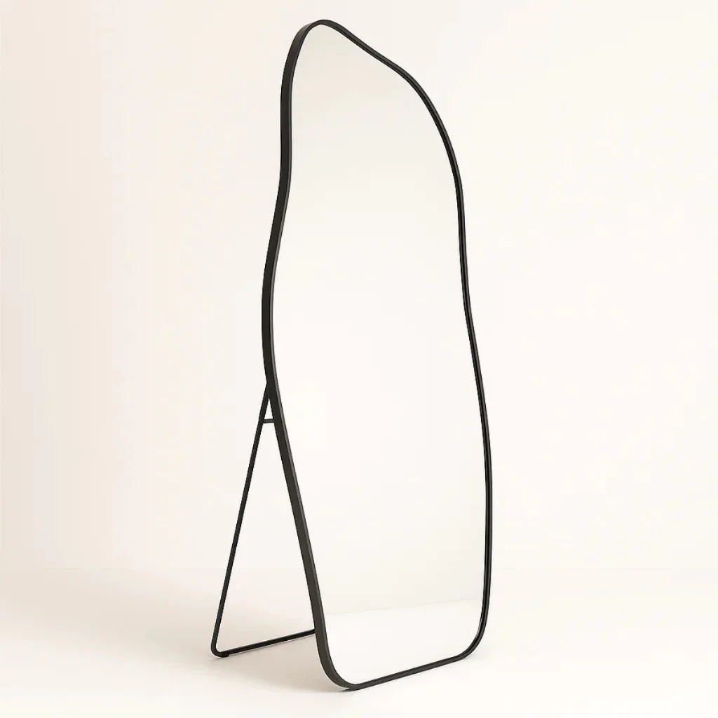 Espejo Orgánico de Cuerpo Entero 150x60 cm con Marco de Aluminio  Liquidación