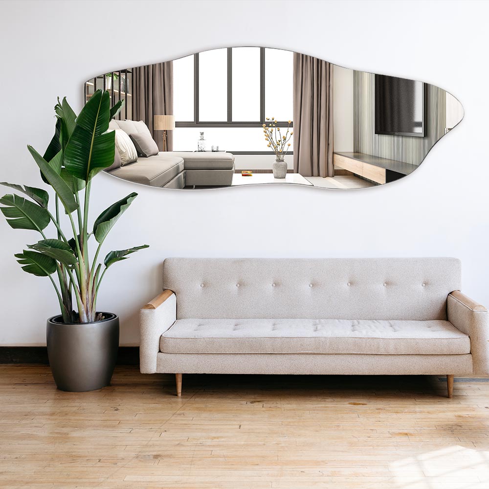 Espejo Decorativo Grande Orgánico - Flame - Cuerpo Entero - 70x1,70 m  Liquidación