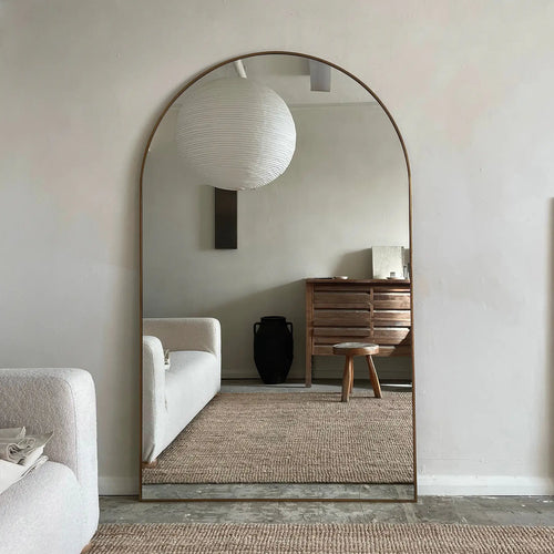 Espejo Pinterest Grande Moderno y marco dorado 180 cm x 119 cm - Liquidación