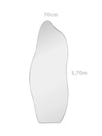 Espejo Decorativo Grande Orgánico - Flame - Cuerpo Entero - 70x1,70 m  Liquidación
