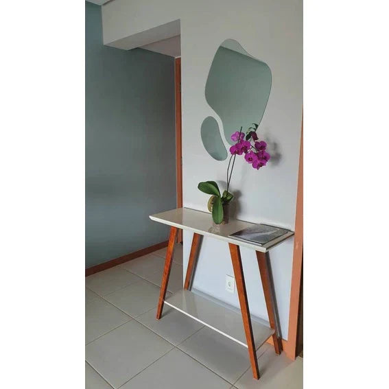 Espejo Orgánico Grande Elegance – Decorativo Abstracto Futurista Kit de 2  Piezas Liquidación